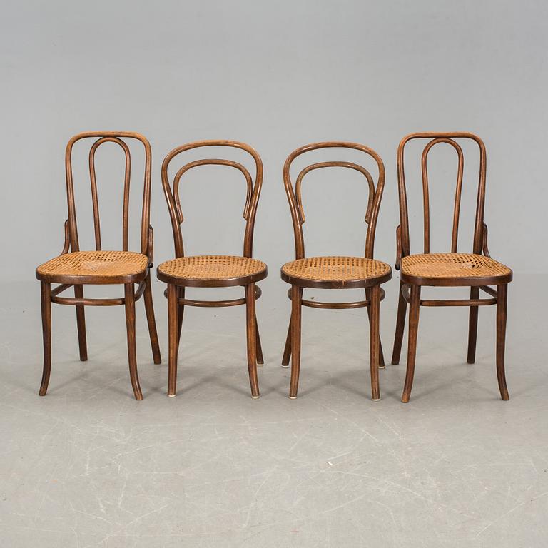 STOLAR, 4 st, bl a Thonet. 1900-talets första hälft.