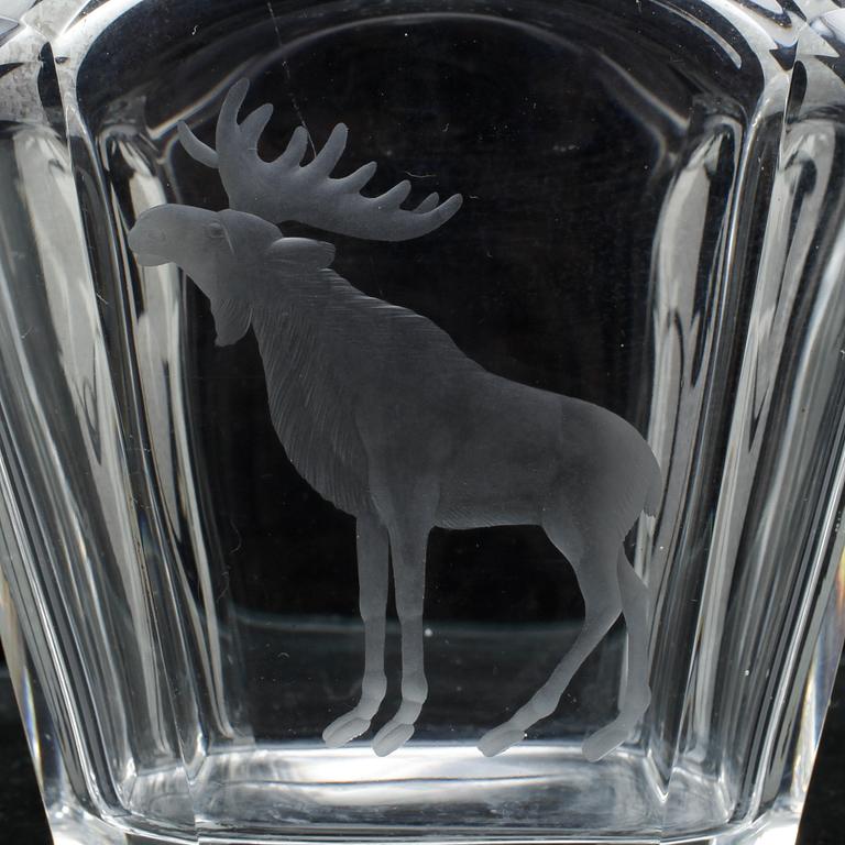 KARAFF, glas, Emil Weidlich, Elme, 1930/40-tal.