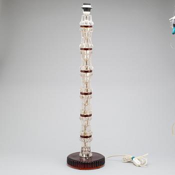 A floor lamp, Orrefors, Carl Fagerlund, late 20th century,