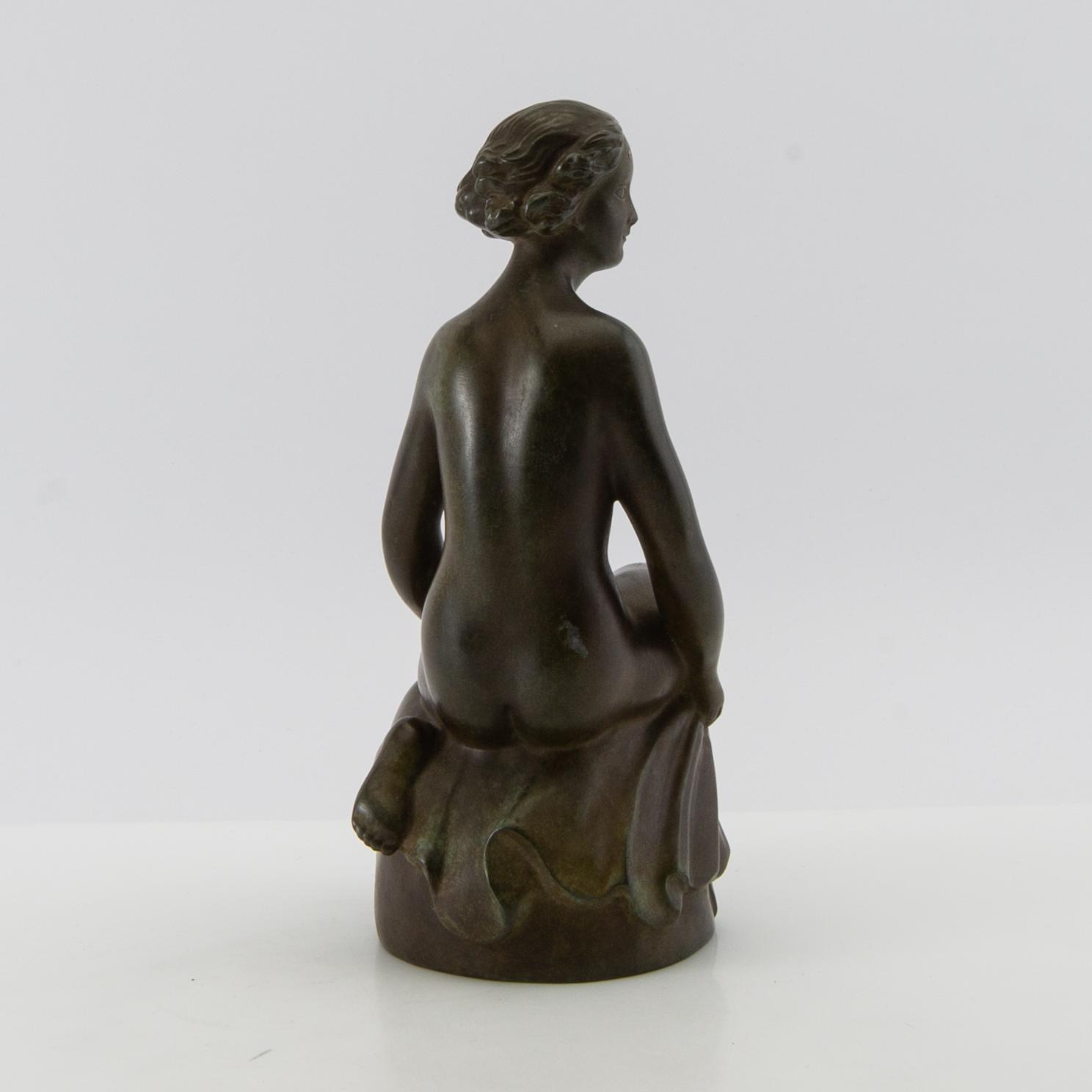 Just Andersen, skulptur, discometall.