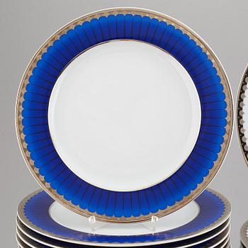 SIGVARD BERNADOTTE, SERVIS, 175 delar porslin samt 96 bestick,  Millenium design, 2000.