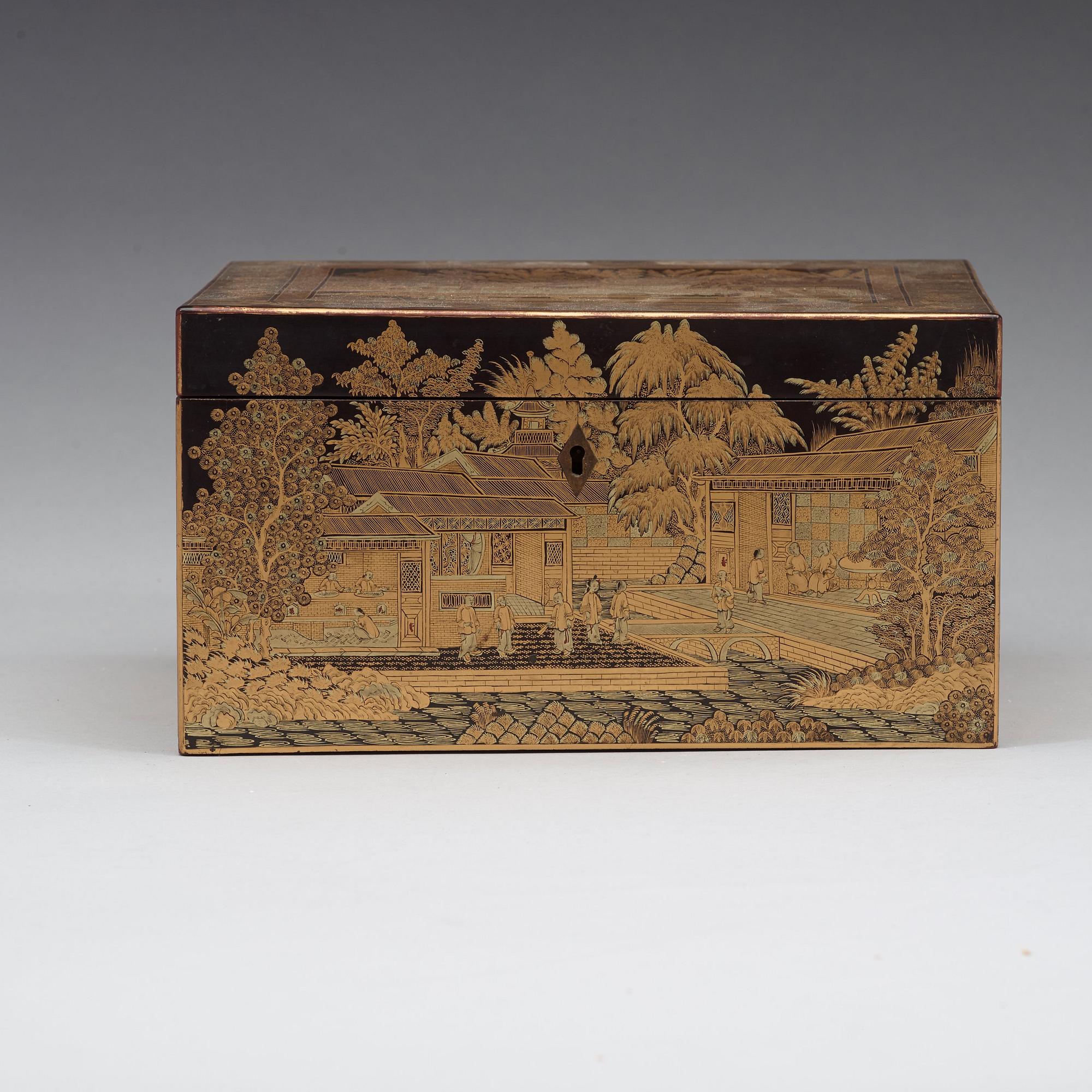 SKRIN, lack. Kanton, Qingdynastin, 1800-tal.