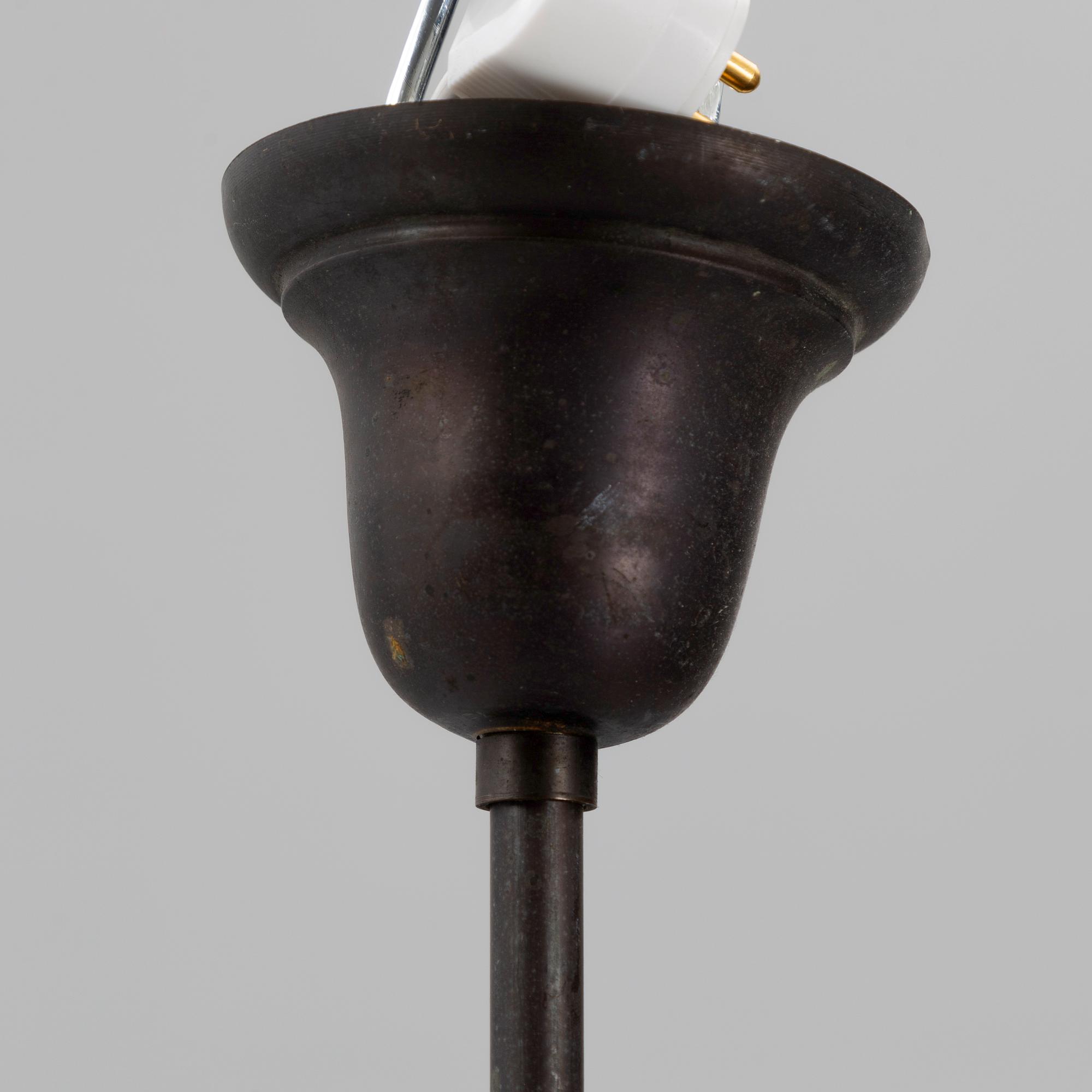 Harald Notini, a model "6185" ceiling lamp, Arvid Böhlmarks Lampfabrik, Sweden, 1920's.