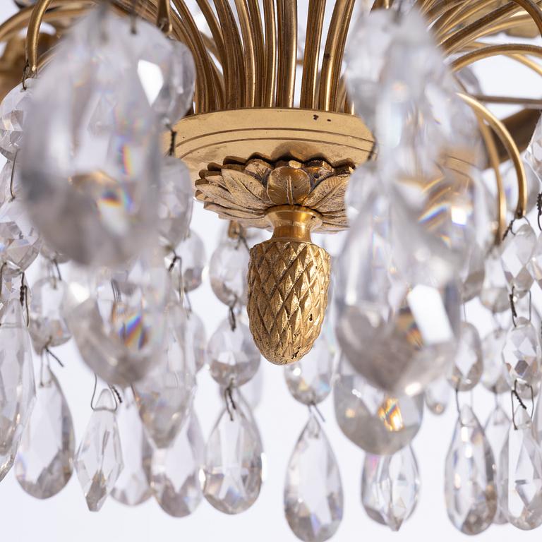 Chandelier, Gustavian style, early 20th century.
