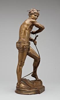 FIGURIN, brons,  Henri Peinte. Siot-Decauville Fondeur Paris. 1800/1900-tal.
