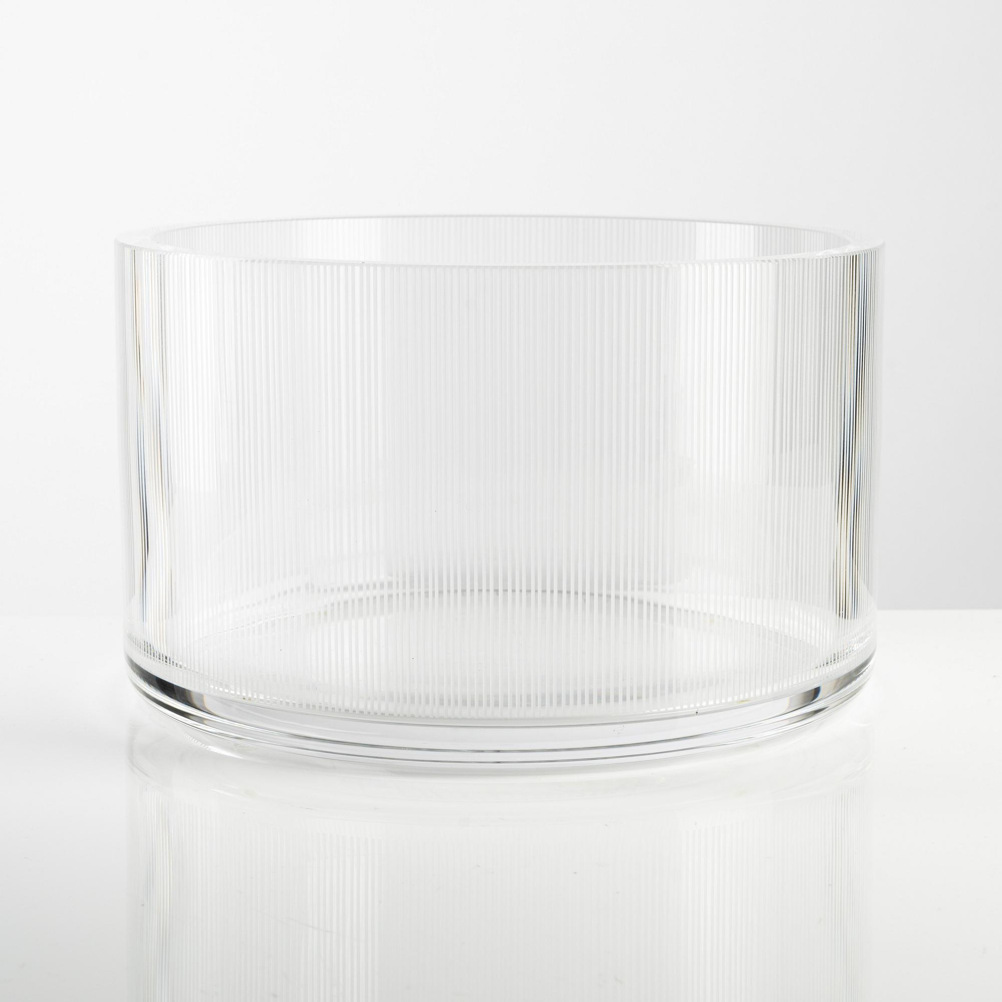Lena Bergström, bowl, glass, Orrefors, 2007.