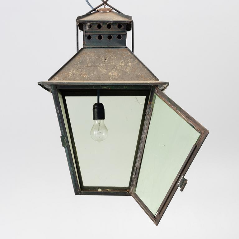 Ceiling lamp, folk art, 19th century.