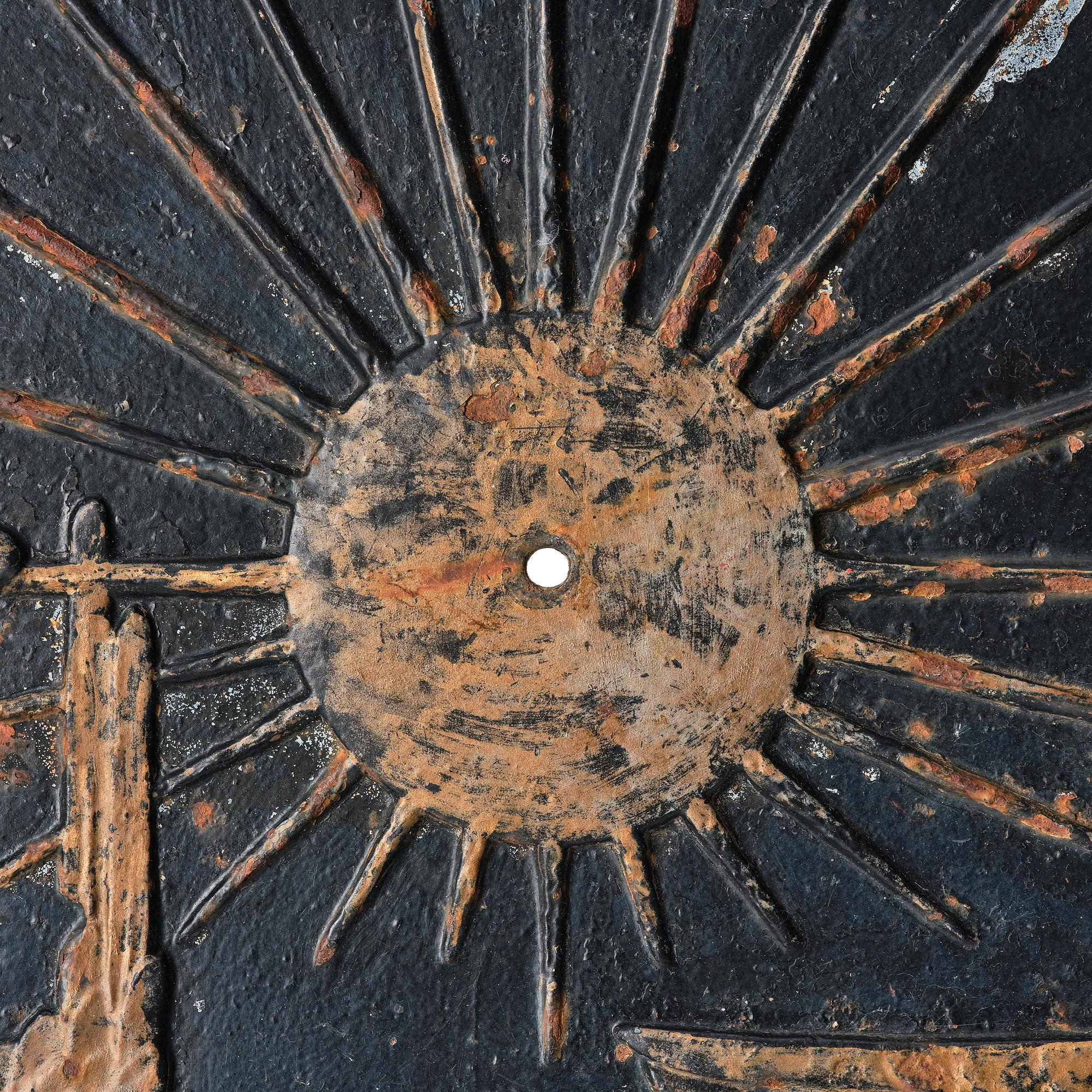 Ulla Fogelklou-Skogh, a sundial, "Daidalos och Ikaros", Ystad Metallindustri, Sweden, 1930-40s.