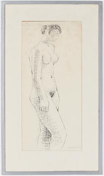 Axel Olson · AXEL OLSON, teckning, signerad.