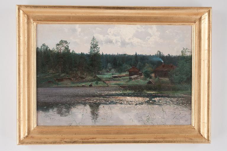 Alfred Thörne, Landscape with lake.