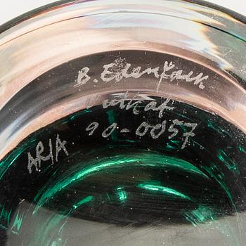 Bengt Edenfalk, a signed and dated glass vase.