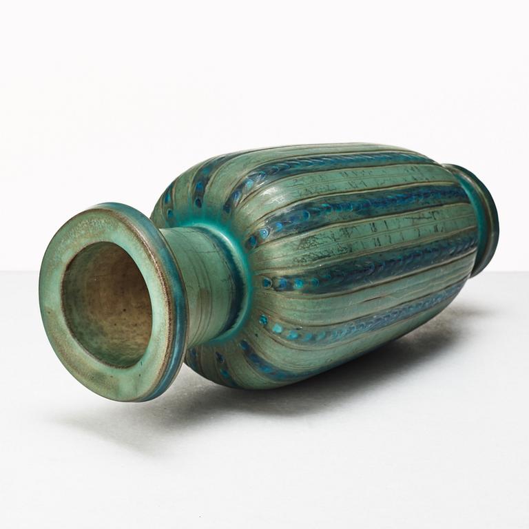 Wilhelm Kåge, a "Farsta" stoneware vase, Gustavsberg studio, Sweden 1940-50's.