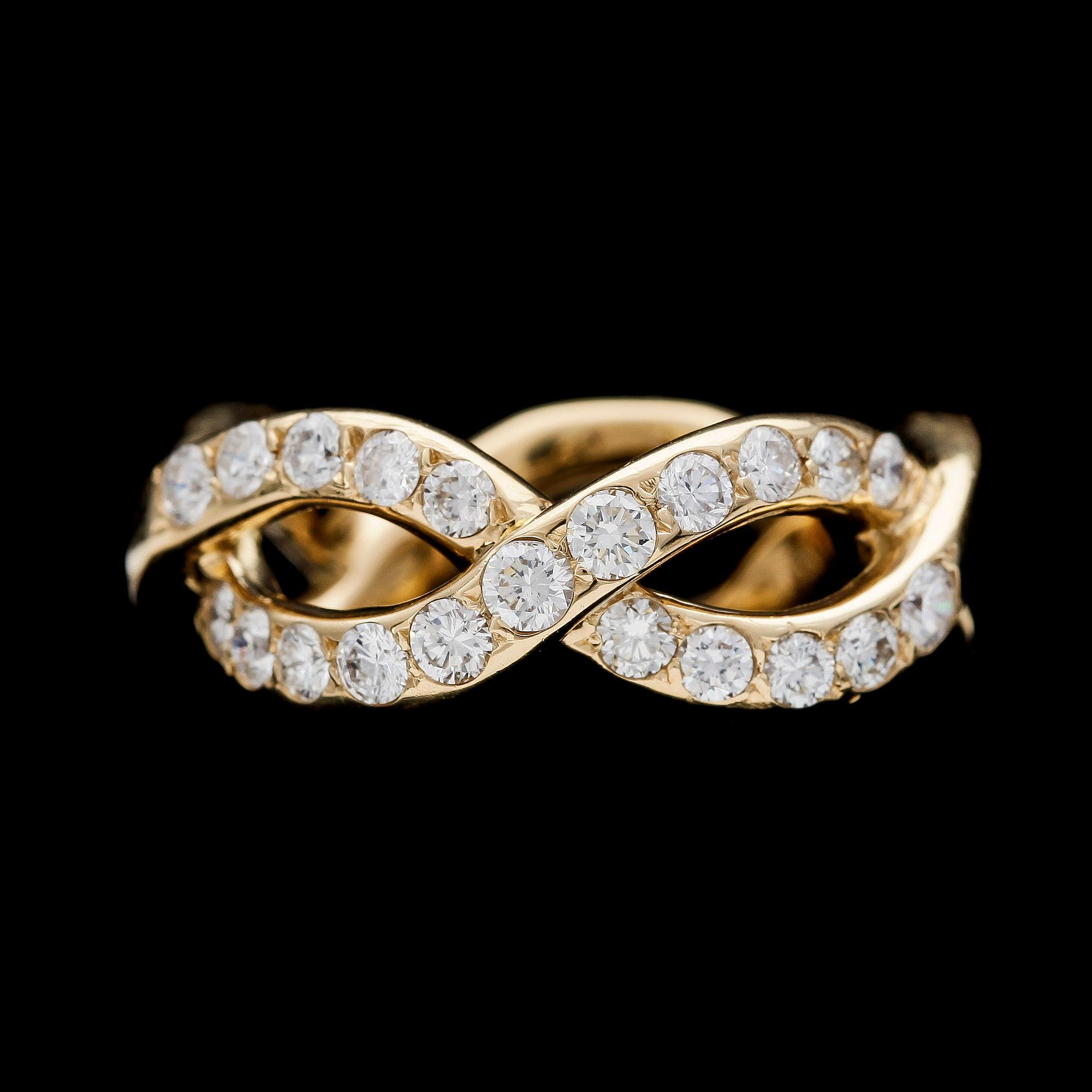 RING, brilliant cut diamonds, to. 0.76 cts.
