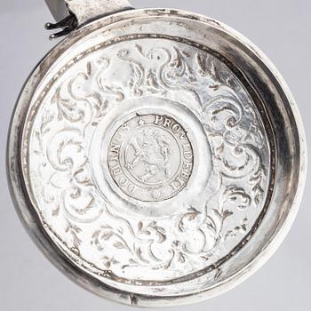 A possibly Danish 18th century silver tankard, unidentified maker's mark.