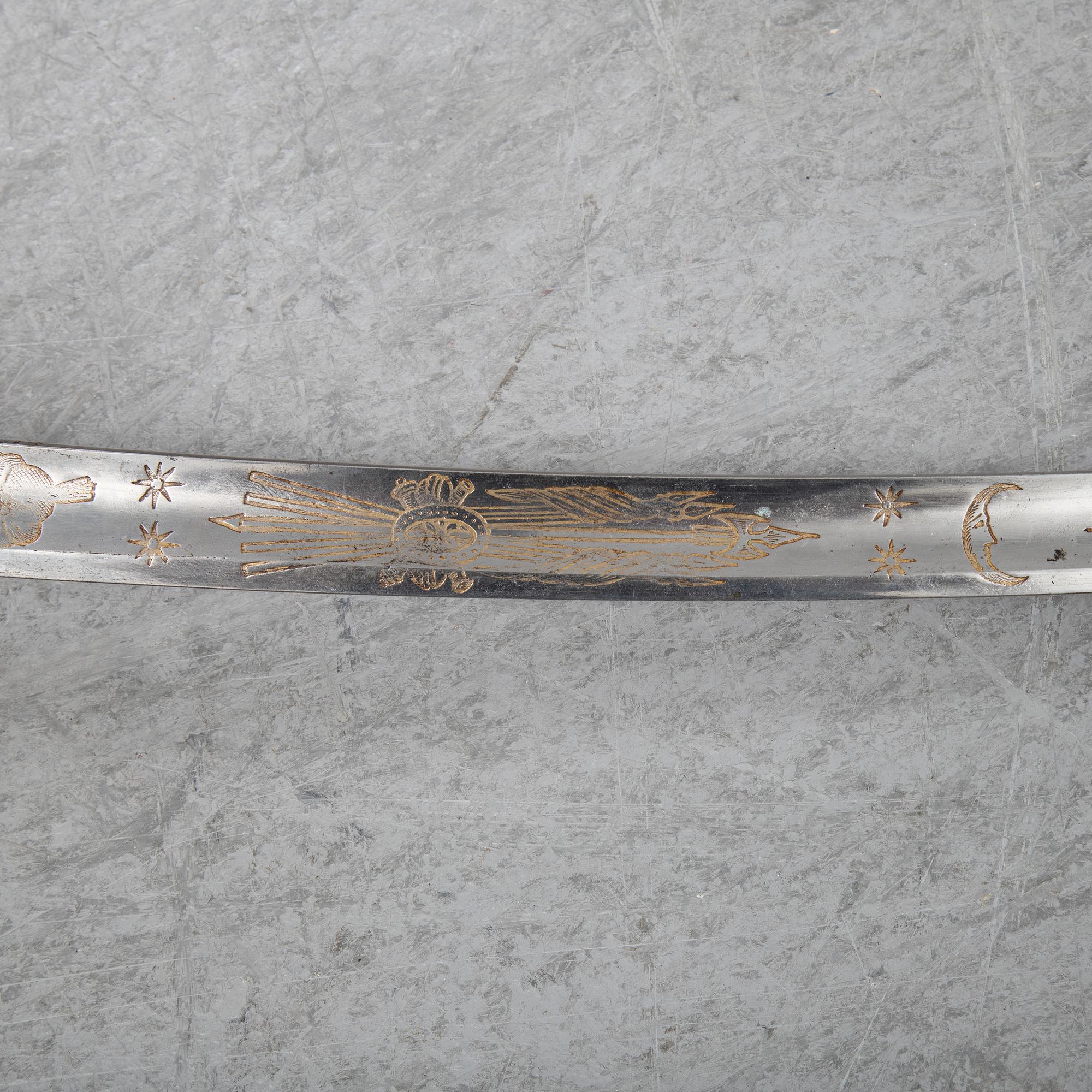 A 19th Century Swedish officer's sabre.