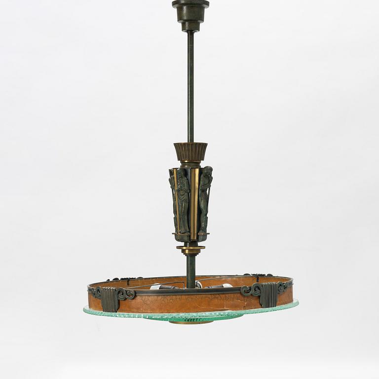 A Einar Bäckström, ceiling lamp, model 4006,  Swedish Grace 1920's/-30's.