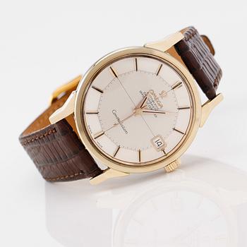 ARMBANDSUR, guld på stål, Omega Automatic Chronometer Officially Certified, Constellation, 1900-talets mitt.