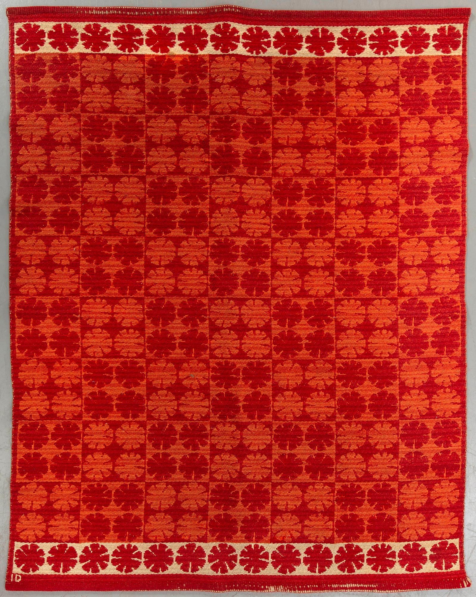 Ingrid Dessau,  a signed carpet 183 x 128 cm.