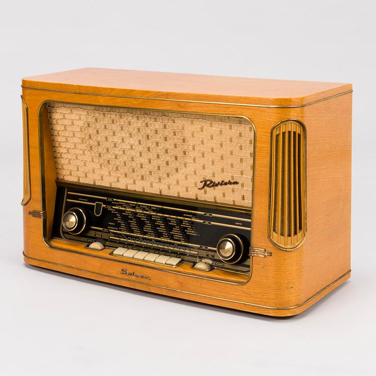 RADIO, Salora "Riviera 58", Suomi, 1950-60-luku.