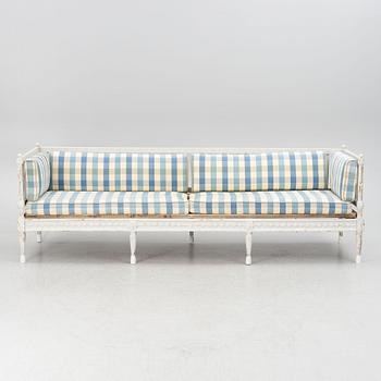A Gustavian style sofa, 19th century.
