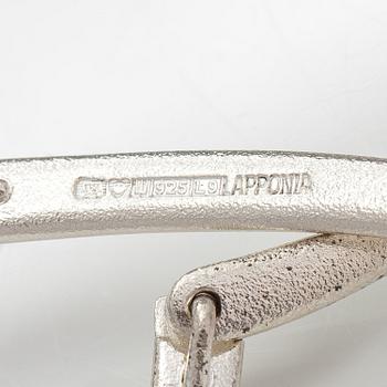 ZOLTAN POPOVITS, A stelring silver necklace "Acturus" and bracelet "Agena". Lapponia 2012.
