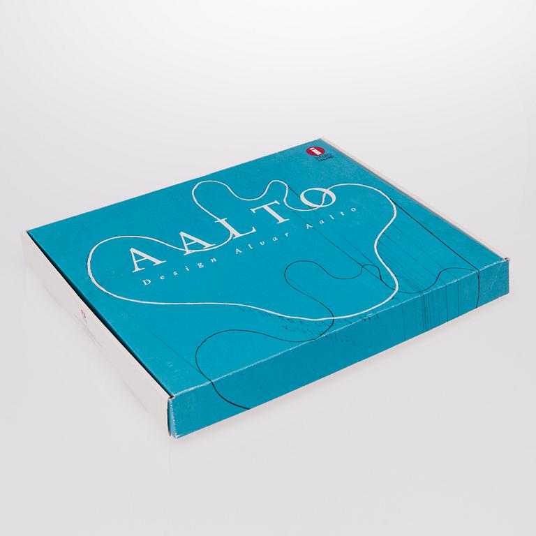 a centenary celebration glass dish signed and numbered "Alvar Aalto 100 1998 Iittala 235/1998".