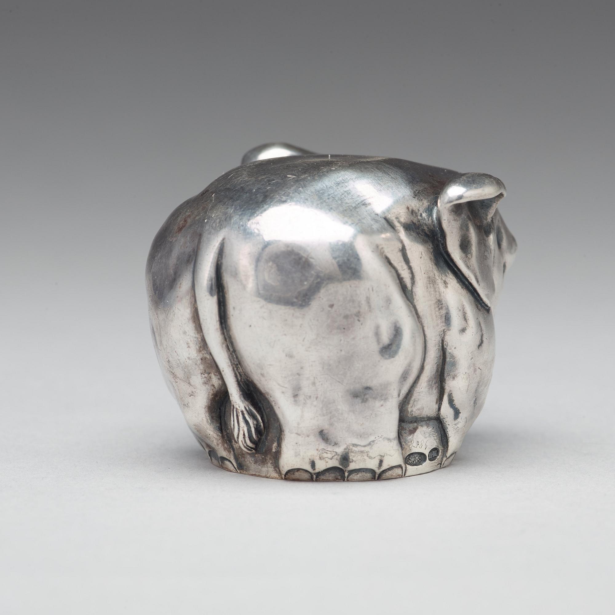 FABERGÉ, verkmästare Michael Perchin, Vodkakopp silver, S:t Petersburg 1908-17.