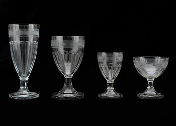GLASSERVIS, 48 delar, 1900-tal.