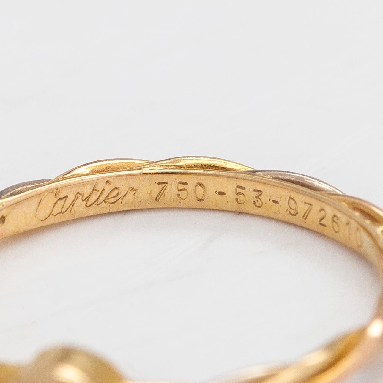 Cartier, ring, 18K guld och diamant ca 0.06 ct.