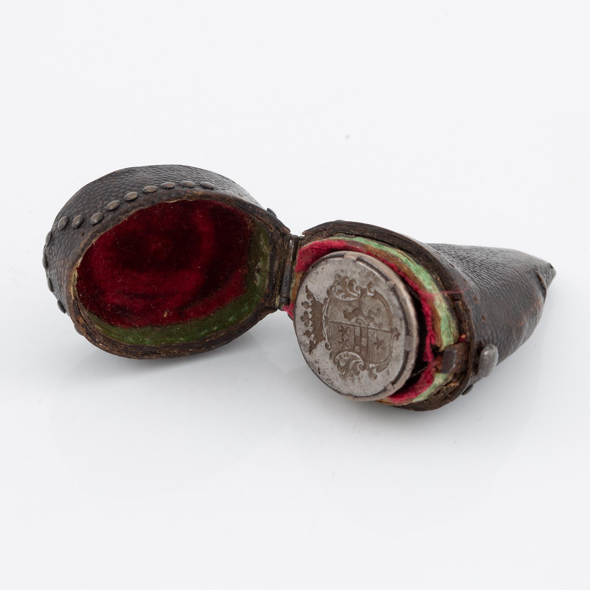 Sigill för adliga ätten Leijonstolpe (nr 1315), 1700-talets första hälft.