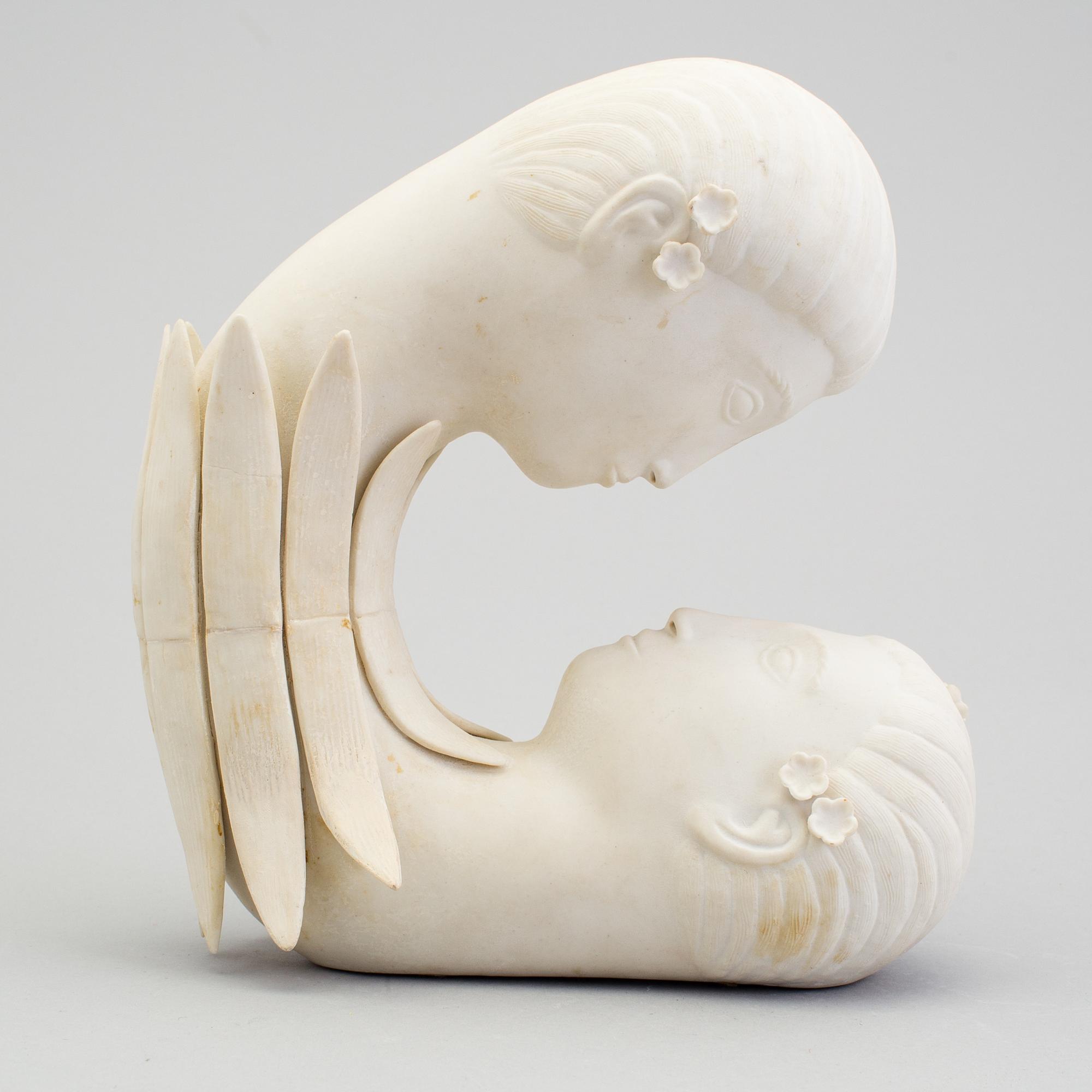 STIG LINDBERG, a parian sculpture, Gustavsberg 1970s.