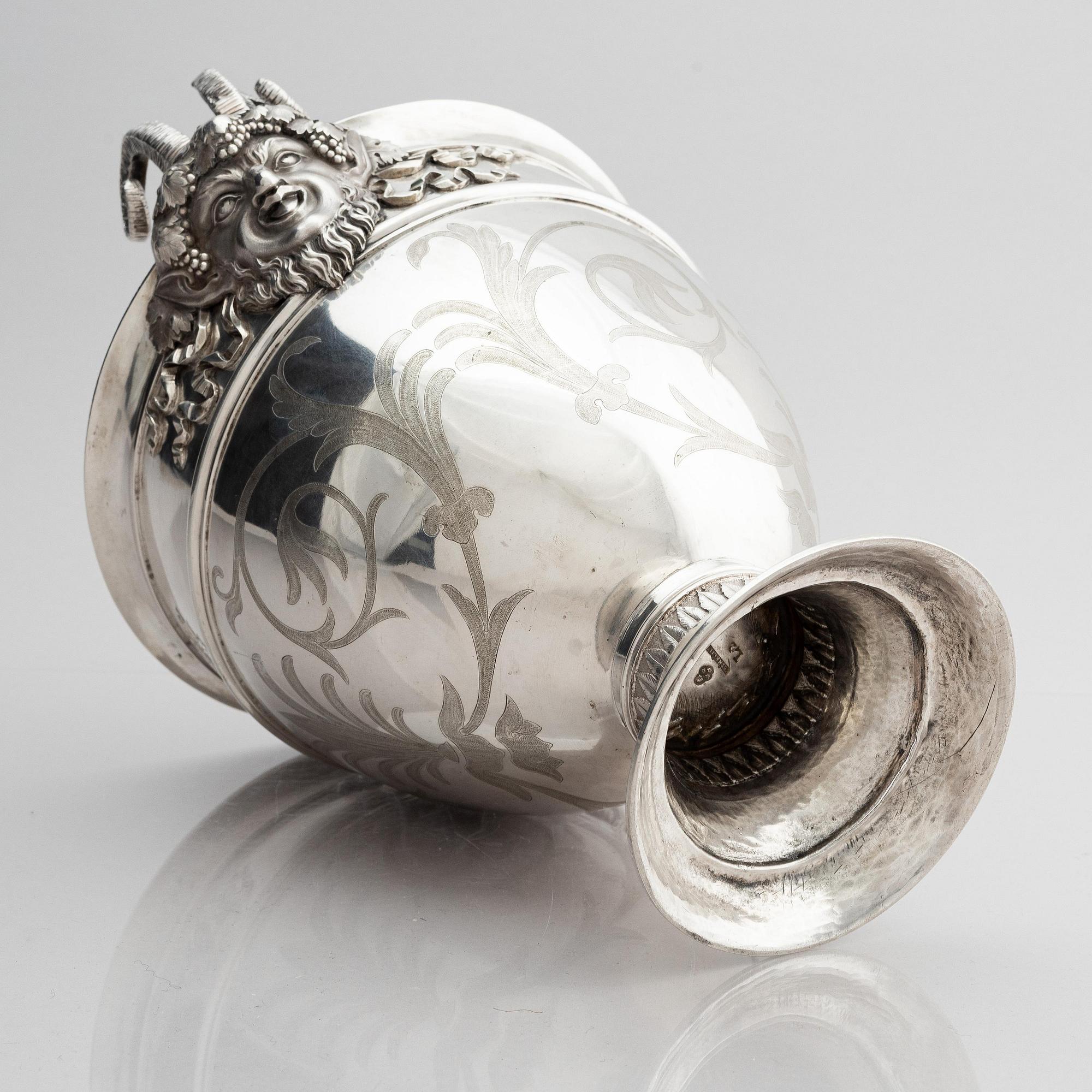 A pair of Swedish 18th century silver wine coolers, marks of Pehr Zethelius, Stockholm 1793.