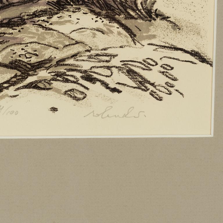 Roland Svensson, 3 litografier, signerade och numrerade.