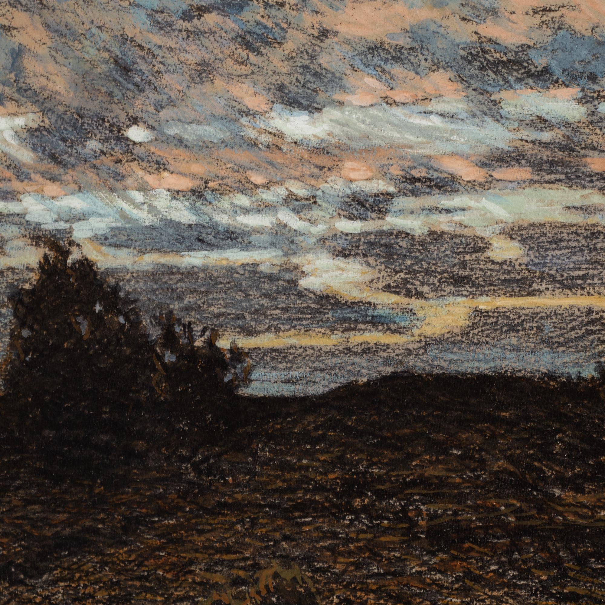 Olga Nyblom, pastel & chalk, signed and dated -05.