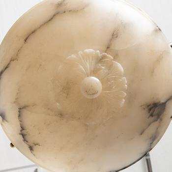 An alabaster ceiling lamp, 1920s.