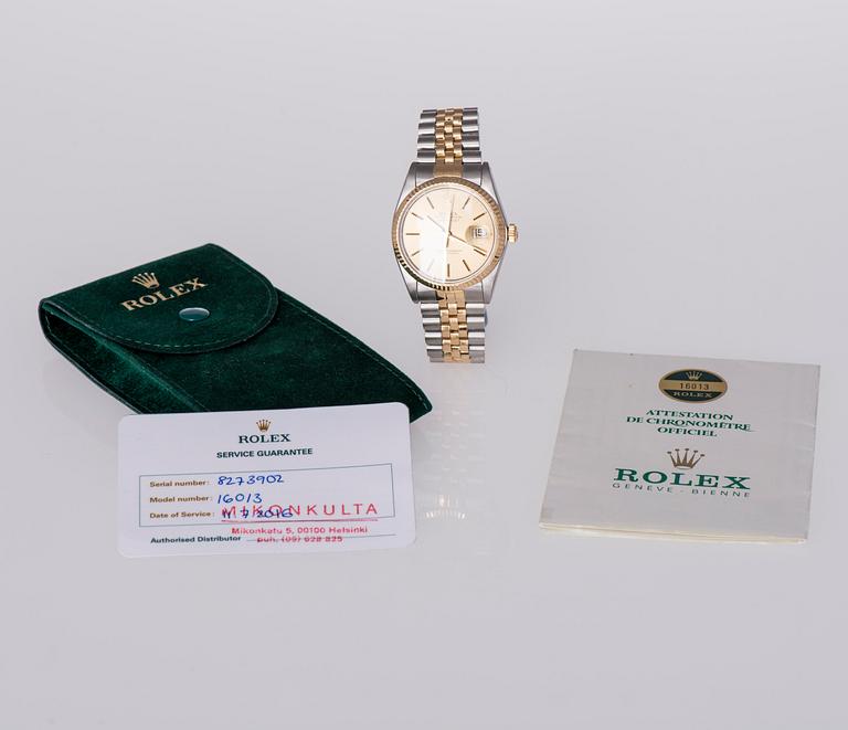 ROLEX, Oyster Perpetual Datejust, Superlative Chronometer, rannekello, 36 mm.