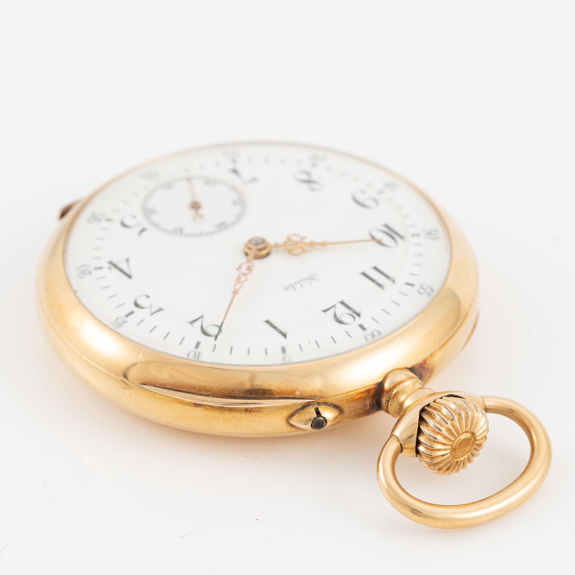 Halda, pocket watch, 49 mm.