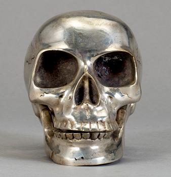 SKULPTUR, försilvrad metall, 1900/2000-tal.