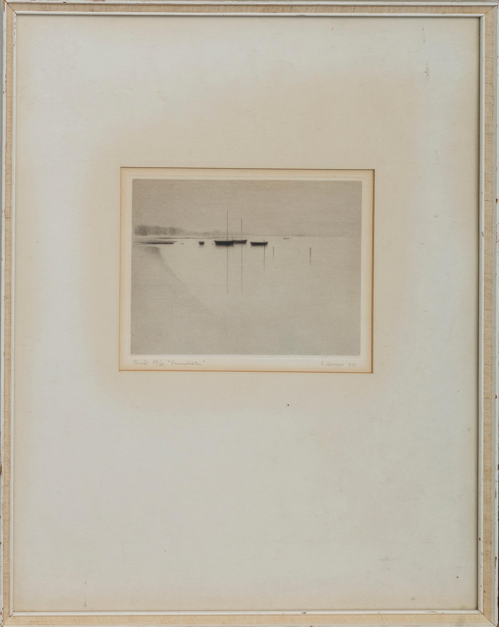 GUNNAR NORRMAN, dry point signed dated and numbered 1970 55/65. - Bukowskis