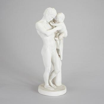 SKULPTUR, parian, F. Kiellberg, stämpelsignerad och daterad 1869, tillverkad mellan 1870-1907.