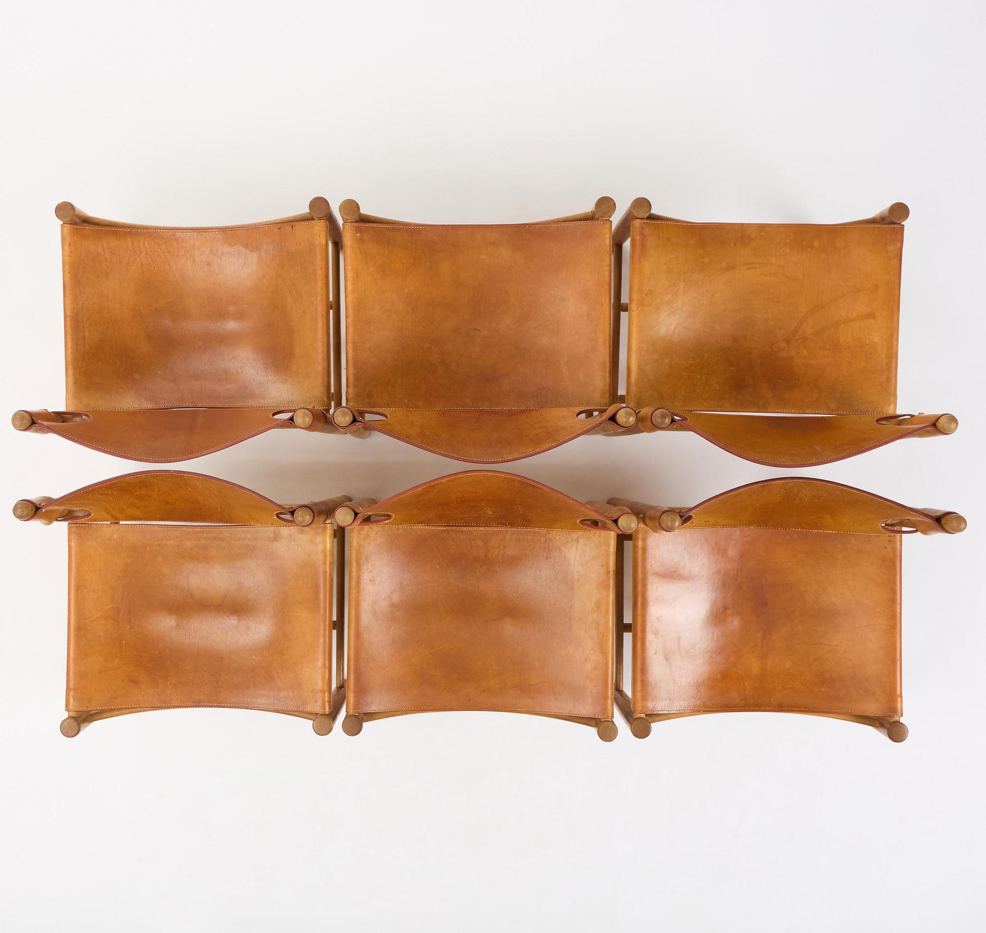 Børge Mogensen, a set of eight "Jagtspisestol"/"Spanish Dining" chairs model 3237 & 3238, Fredericia Stolefabrik, Denmark.