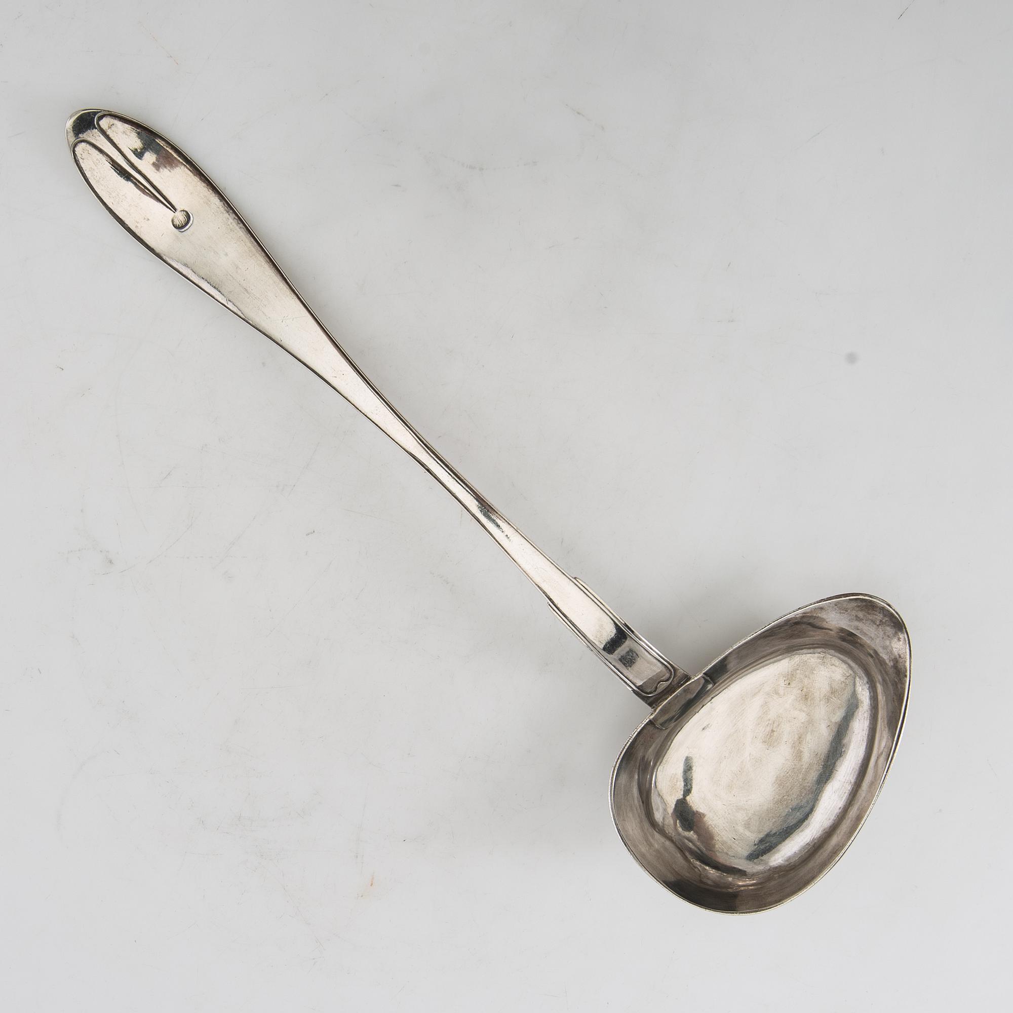 Johan Carlsson, bowl lever, silver, Norrköping, 1836.