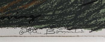 OLLE BONNIÉR, färglitografi. Signerad och numrerad 78/145.