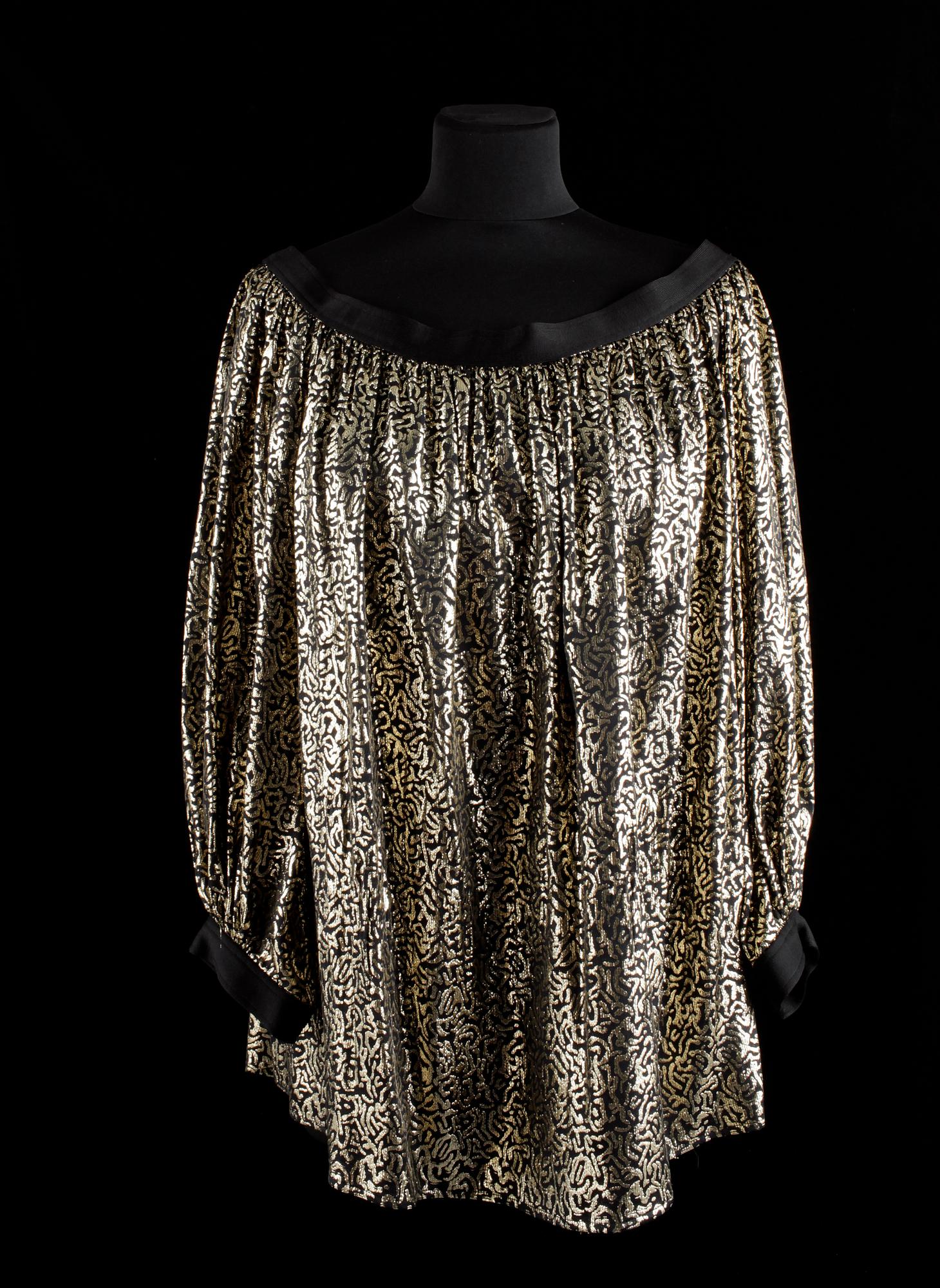 A georgette blouse by Yves Saint Laurent.