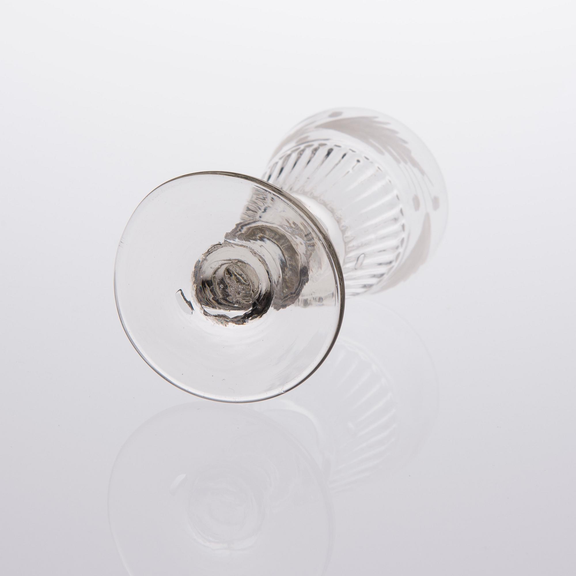 KARAFF SAMT 4 GLAS, Finland, 1800-talet.