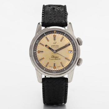 Enicar, Sherpa, Super-Divette, Seapearl, wristwatch, 36 mm.