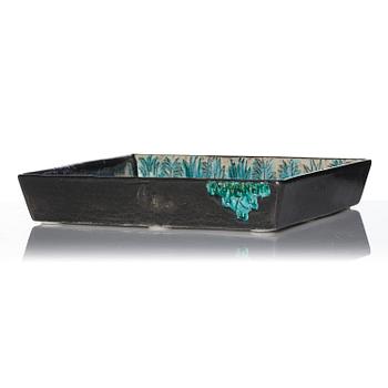 Birger Kaipiainen, a stoneware dish, Rörstrand, Sweden, 1950s.