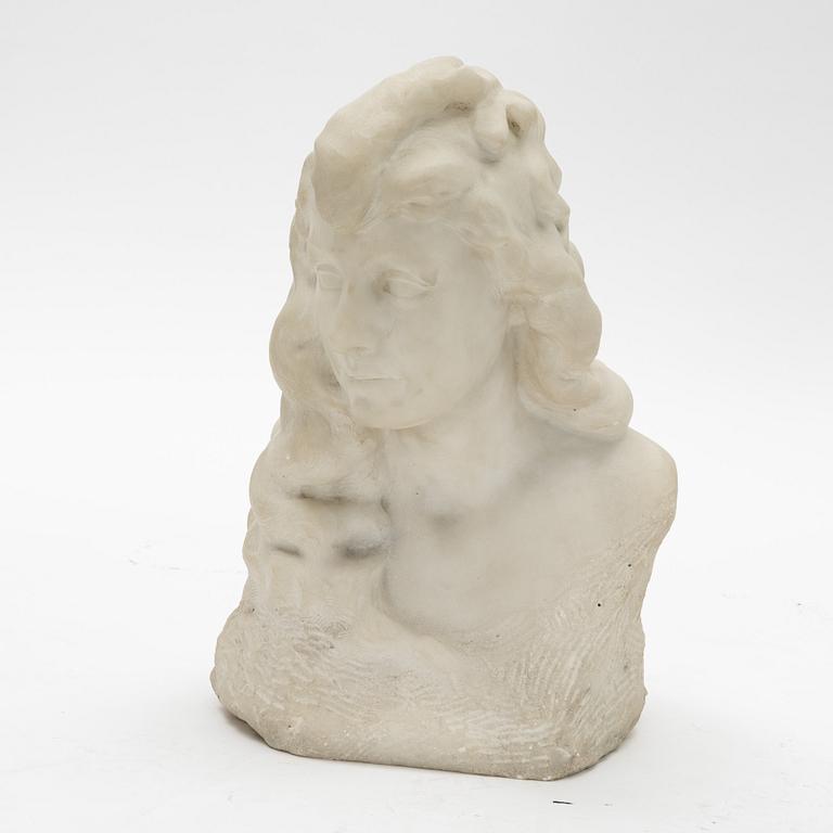 Arnséne Matton, a marble sculpture, signed.