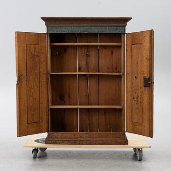 A Swedish painted cabinet,  marked 1797.