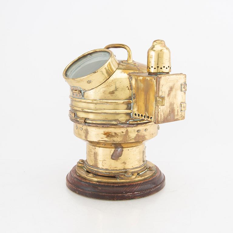 A brass binnacle first half of the 20th century.